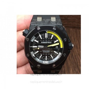 Replika Audemars Piguet Royal Oak Offshore Diver 15706 Forged Carbon Schwarz Gelbes Zifferblatt Replika Audemars Piguet Royal Oak Offshore Diver 15706 Forged Carbon Schwarz Gelbes Zifferblatt