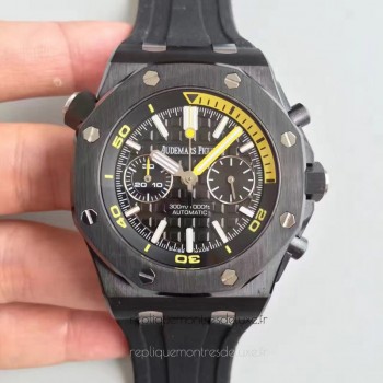 Replika Audemars Piguet Royal Oak Offshore Diver Chronograph 26703 Schwarz Ceramic Schwarzes Zifferblatt Replika Audemars Piguet Royal Oak Offshore Diver Chronograph 26703 Schwarz Ceramic Schwarzes Zifferblatt