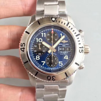 Replika Breitling Superocean Chronograph Steelfish Blue Dial Steel Inox A13341C3/C893