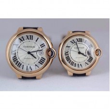 Replik-Uhr Cartier Ballon Bleu 24K Gold Wrapped 36MM 1:1 Roségold