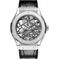 Replica Uhren Hublot Classic Fusion Skeleton Tourbillon Titan 45mm 505.NX.0170.LR