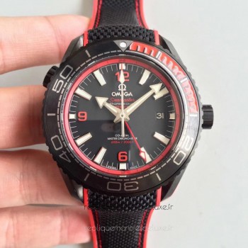 Replik-Uhr Omega Seamaster Planet Ocean 600M Deep Schwarz In Rot GMT 215.92.46.22.01.003 PVD Schwarzes Zifferblatt Replik-Uhr Omega Seamaster Planet Ocean 600M Deep Schwarz In Rot GMT 215.92.46.22.01.003 PVD Schwarzes Zifferblatt