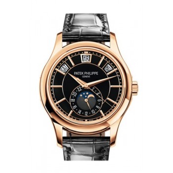 Replik Patek Philippe Complications Uhr mit schwarzem Zifferblatt 5205R-010 Replik Patek Philippe Complications Uhr mit schwarzem Zifferblatt 5205R-010