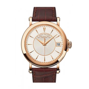 Replik PATEK PHILIPPE Calatrava Silbernes Zifferblatt 18 Karat Rosegold 5153R-001