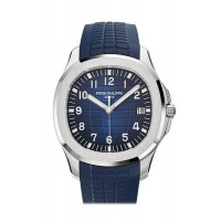 Replik Patek Philippe Aquanaut Blaues Zifferblatt 18 Karat Weißgold Herrenuhr 5168G-001