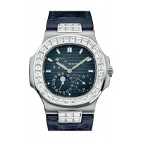 Replik PATEK PHILIPPE NAUTILUS Schwarz Blau Diual Diamond 5724G-001