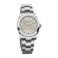 Replik uhr Rolex Oyster Perpetual 34 Silbernes Zifferblatt Oyster Bracelet m124200-0001