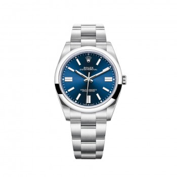 Replik uhr Rolex Oyster Perpetual 41 Bright Blaues Zifferblatt Oyster Bracelet m124300-0003