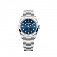 Replik uhr Rolex Oyster Perpetual 36 Bright Blaues Zifferblatt Oyster Bracelet m126000-0003