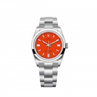 Replik uhr Rolex Oyster Perpetual 36 Coral Red Dial Oyster bracelet m126000-0007