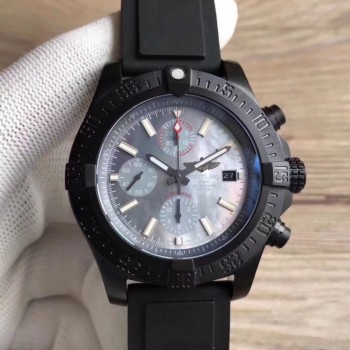 Republik Breitling Avenger II USA Limited Military Building M1371BU PVD Blue Magdalenol Dial