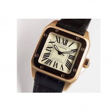 Replik-Uhr Cartier Santos 100 XL Roségold