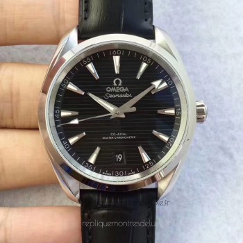 Replik-Uhr Omega Seamaster Aqua Terra 150M Master Co-Axial Baselworld 2017 Rostfreier Stahl Schwarzes Zifferblatt Replik-Uhr Omega Seamaster Aqua Terra 150M Master Co-Axial Baselworld 2017 Rostfreier Stahl Schwarzes Zifferblatt