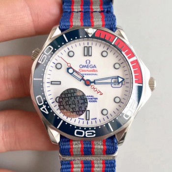 Replik-Uhr Omega Seamaster Diver 300M Co-Axial 41MM Commander 007 212.32.41.20.04.001 Rostfreier Stahl WeiBes Zifferblatt Replik-Uhr Omega Seamaster Diver 300M Co-Axial 41MM Commander 007 212.32.41.20.04.001 Rostfreier Stahl WeiBes Zifferblatt