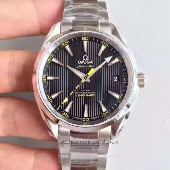 Replik-Uhr Omega Seamaster Aqua Terra 150M Master 15000 Gauss 231.10.42.21.01.002 Rostfreier Stahl Schwarzes Zifferblatt Replik-Uhr Omega Seamaster Aqua Terra 150M Master 15000 Gauss 231.10.42.21.01.002 Rostfreier Stahl Schwarzes Zifferblatt