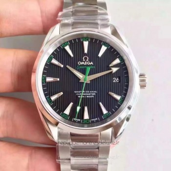 Replik-Uhr Omega Seamaster Aqua Terra 150M Master Golf Edition 231.10.42.21.01.004 Rostfreier Stahl Schwarzes Zifferblatt 