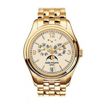Replik Patek Philippe Complications Mechanical Ivory Dial 38 mm Herrenuhr 5146/1J-001