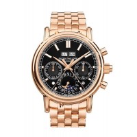 Replik PATEK PHILIPPE Grand Complications Herrenuhr 5204/1R-001 mit schwarzem Zifferblatt