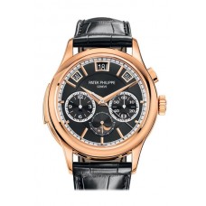 Replik Patek Philippe Grand Complications Black Sunburst Roségold 5208R-001