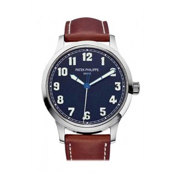 Replik Patek Philippe Calatrava Pilot Blue Dial Stahl Herrenuhr 5522A-001