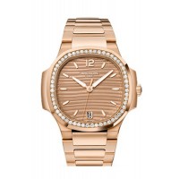 Replik Patek Philippe Nautilus Automatik Diamant Damenuhr 7118/1200R-010