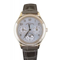 Replik Patek Philippe Grand Complications Roségold mit weißem Zifferblatt 7140R-001