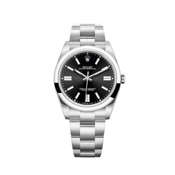 Replik uhr Rolex Oyster Perpetual 41 hellschwarzes Zifferblatt Oyster Bracelet m124300-0002