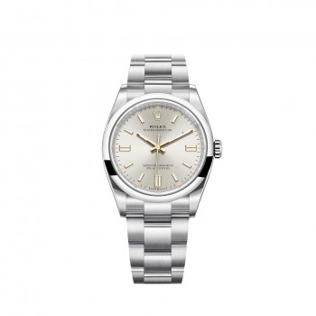 Replik uhr Rolex Oyster Perpetual 36 Silbernes Zifferblatt Oyster Bracelet m126000-0001