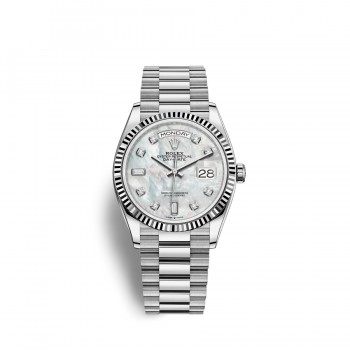 Replik uhr Rolex Day-Date 36 18 ct Weißes Gold M128239-0007