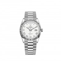 Replik uhr Rolex Day-Date 36 18 ct Weißes Gold Fluted bezel President bracelet m128239-0038 Replik uhr Rolex Day-Date 36 18 ct Weißes Gold Fluted bezel President bracelet m128239-0038