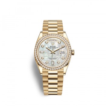 Replik uhr Rolex Day-Date 36 18 ct gelbes Gold M128348RBR-0017