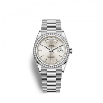 Replik uhr Rolex Day-Date 36 18 ct Weißes Gold M128349RBR-0001 Replik uhr Rolex Day-Date 36 18 ct Weißes Gold M128349RBR-0001