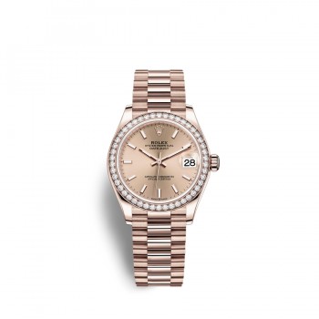 Replik uhr Rolex Datejust 31 18 ct Everose gold M278285RBR-0018