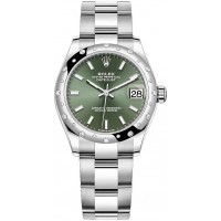 Replik uhr Rolex Datejust 31 Weiß Rolesor mint grünes Zifferblatt Oyster bracelet m278344rbr-0019 Replik uhr Rolex Datejust 31 Weiß Rolesor mint grünes Zifferblatt Oyster bracelet m278344rbr-0019