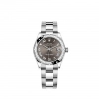 Replik uhr Rolex Datejust 31 Weiß Rolesor dunkelgraues Zifferblatt Oyster bracelet m278344rbr-0023 Replik uhr Rolex Datejust 31 Weiß Rolesor dunkelgraues Zifferblatt Oyster bracelet m278344rbr-0023