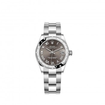 Replik uhr Rolex Datejust 31 Weiß Rolesor dunkelgraues Zifferblatt Oyster bracelet m278344rbr-0023 Replik uhr Rolex Datejust 31 Weiß Rolesor dunkelgraues Zifferblatt Oyster bracelet m278344rbr-0023