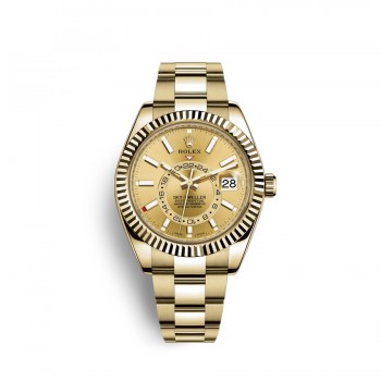 Replik uhr Rolex Sky-Dweller 18 ct gelbes Gold M326938-0003 Replik uhr Rolex Sky-Dweller 18 ct gelbes Gold M326938-0003