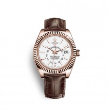 Replik Uhr Rolex Sky-Dweller 18 Karat Everose Gold M326135-0006